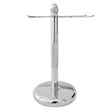RoyalShave Chrome Safety Razor and Brush Stand