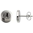 Stainless Steel Washington Redskins Logo Stud Earrings
