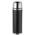Emsa SENATOR CLASS Isolierflasche 502437 Edelstahl 1,0 L Leder schwarz