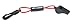 Safety Whistle w Floating Lanyard Red Black