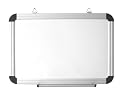 Magnetic Ultra High Gloss Brite White Porcelain Steel Dry Erase Board with Satin Finished, Anodized Aluminum Frame and Tray 36