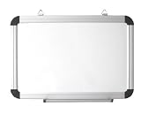 Magnetic Ultra High Gloss Brite White Porcelain Steel Dry Erase Board with Satin Finished, Anodized Aluminum Frame and Tray 36