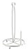 InterDesign York Lyra Paper Towel Holder for Kitchen Countertops - Pearl White