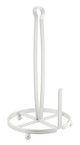 InterDesign York Lyra Paper Towel Holder for Kitchen Countertops - Pearl White