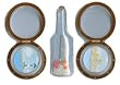 Martha Stewart Crafts - 3 Dimensional Stickers - Message in a Bottle
