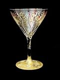 Celebration Design Hand Painted Martini Glass