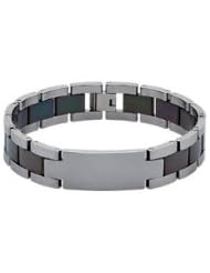8.5" Dura Tungsten® Identity Bracelet 08.50 Inch Black Immerse lating Tub012