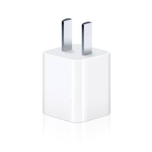 Apple Travel Adapter for iPhone 5 5S 5C 6 6+ Plus iPad Air iPad Mini Rapid 1 Amp + Mini Stylus (White)