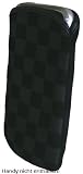 Original Handycop® Schachbrett Karo S Slim Tasche Etui , Innen samtweich gefüttert, für Sony Ericsson Yari / Vivaz / Vivaz Pro / W595 / Aino