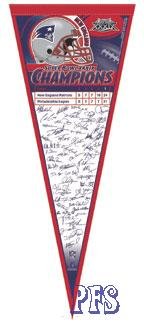 Buy New England Patriots Super Bowl 39 Champions Signature Pennant by Wincraft