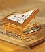 Bulova Solid Brass Miniature Piano Clock - B0572
