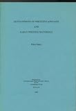 Development of written language and early writing materials