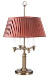 Four Arm Table Lamp With Pleated Shade Steel Ife 16 X 12 X 7 Set Of 2