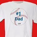 1 Baseball Fan Personalized Adult T-shirt