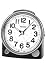 Seiko Bedside Alarm Clock Black Case with Silver-Tone Trim