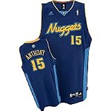 Denver Nuggets Carmelo Anthony #15 Adidas Swingman 2nd Road Jersey