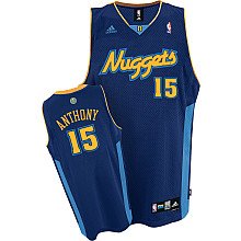 Denver Nuggets Carmelo Anthony #15 Adidas Swingman 2nd Road Jersey