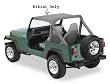 Pacific Brief Bikin Top for 1986-1991 Jeep Wrangler - Charcoal Accessories Jeep