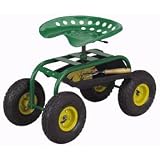 Tractor Style Gardening Seat (green) (22H x 16W x 33D)