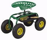 Tractor Style Gardening Seat (green) (22H x 16W x 33D)