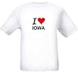 I LOVE IOWA - State-series - White T-shirt
