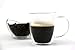 VizCása 16 Ounce Double-Wall Insulated Glass Coffee & Tea Mug Cups (Individual Cups)