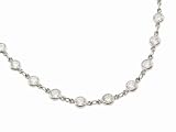 Bezel Set Diamond Chain in Platinum by Lucie Campbell
