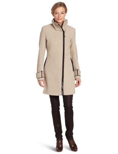 calvin klein oatmeal coat