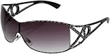 XOXO Fortune Zebra Metal Shield Sunglasses (Zebra), Zebra, One Size, XO-FORTUNE