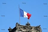 IMAGE OF Wallmonkeys Peel and Stick Wall Decals - French Flag on a Building - 72
