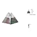 Sterling Silver and Black Mother of Pearl Triangle title=