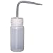 Vestil BTL-WW-4 Wide Mouth Low Density Polyethylene (LDPE) Round Squeeze Wash Bottle with Clear Cap, 4 oz Capacity, Translucent