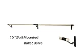 10ft Wall Mounted Ballet Barre