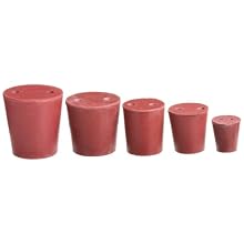 3B Scientific U29343 30 Piece Rubber Stopper Set with Two Holes