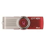 Kingston 8GB DataTraveler 101 USB Flash Drive (Red)