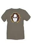 Peace Loving Hippie Singer With Glasses Cartoon Skull T-Shirt