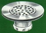 Garvin 3240 BTN Brass Flat Drain (includes tail nut)