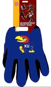 Kansas Jayhawks Two Tone Gloves