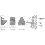 C.R. LAURENCE DL631BN CRL Brushed Nickel Adjustable Shelf Bracket - PAIR