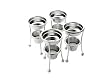 MIU Set of 4 Stainless-Steel Butter Warmers