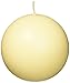 Zest Candle 6-Piece Ball Candles, 3-Inch, Ivory