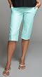 Maternal America Minty Fresh Linen Capris -- M-XL