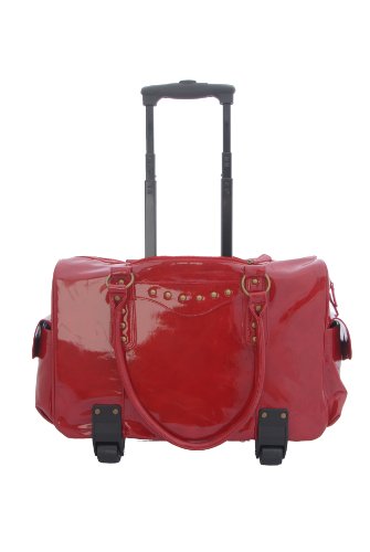 The Victoria Bag Rolling Laptop Case Red The Victoria Bag Rolling Laptop Case Red