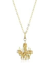 Charmed Circle 18k Goldplate Chandelier Charm Pendant Necklace