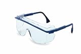 31zWOJ0wLRL. SL160  Uvex S2510 Astrospec OTG 3001 Safety Eyewear, Blue Frame, Clear Ultra Dura Hardcoat Lens