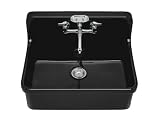 Kohler K-12700-7 Gilford Apron-Front, Wall-Mount Kitchen Sink, 30 X 22, Black Black