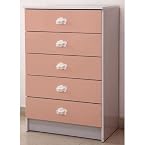 Vividha Chest of Drawers Coral (Pink)