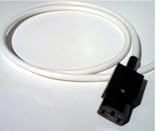 10 metre Long Mains cable with IEC Power socket connector. For Wall mounting TV Projector, etc