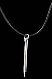 Drumsticks Necklace - Pewter - B001JSWMBM