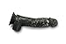 Letsgasm Black & White Swirlz Handmade Silicone Dildo